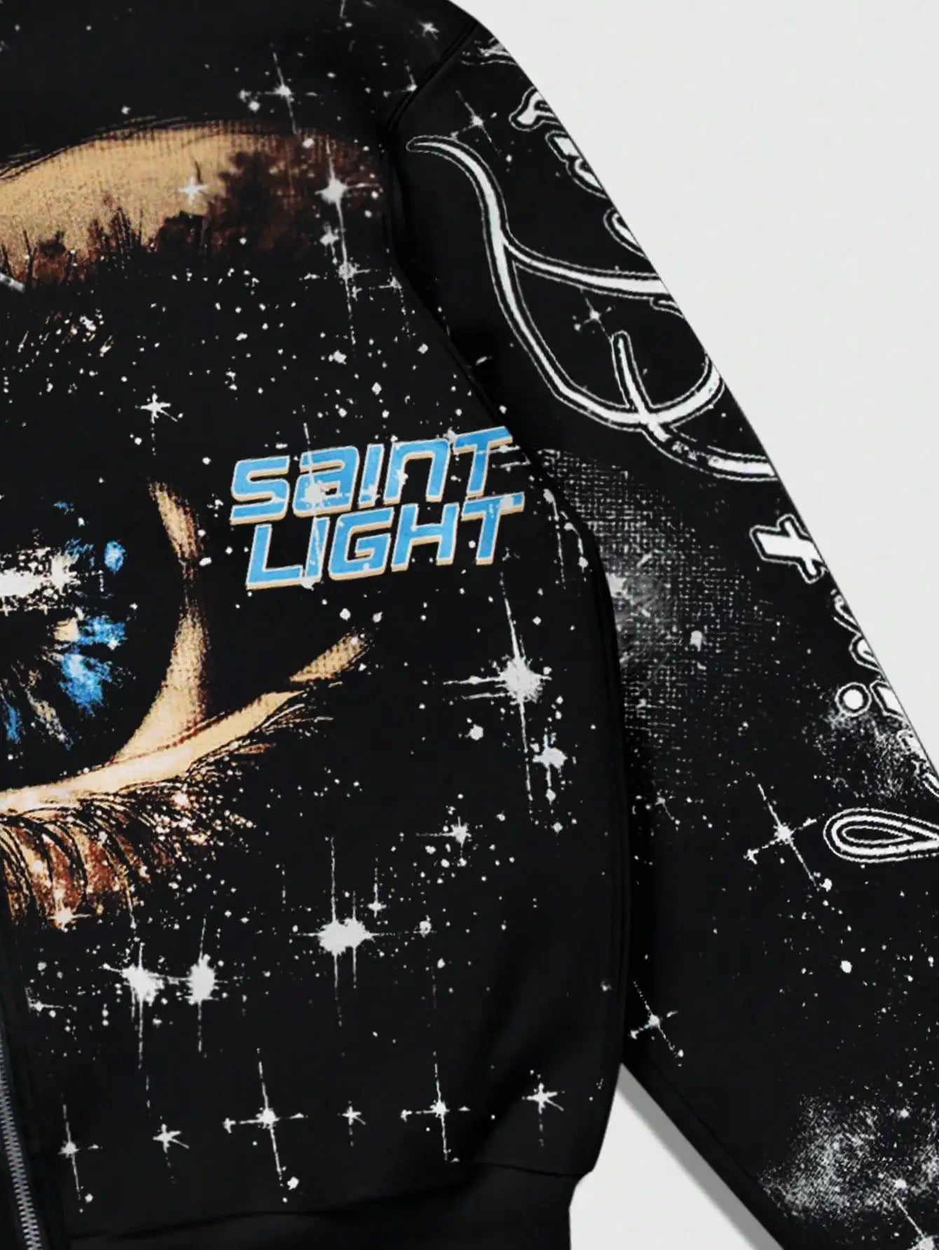 Cozy Cosmic Eye Zip Hoodie