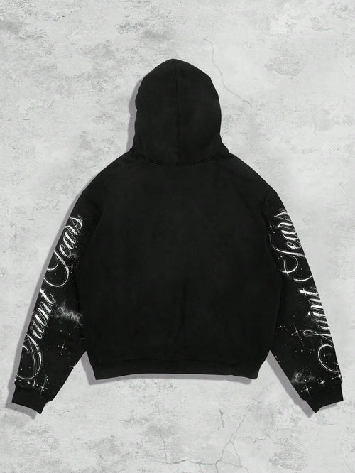 Cozy Cosmic Eye Zip Hoodie